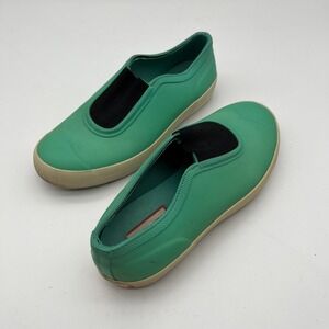 Hunter Women Green Rubber Slip On Rain Shoes Sneakers UK 4 US 6 EU 37